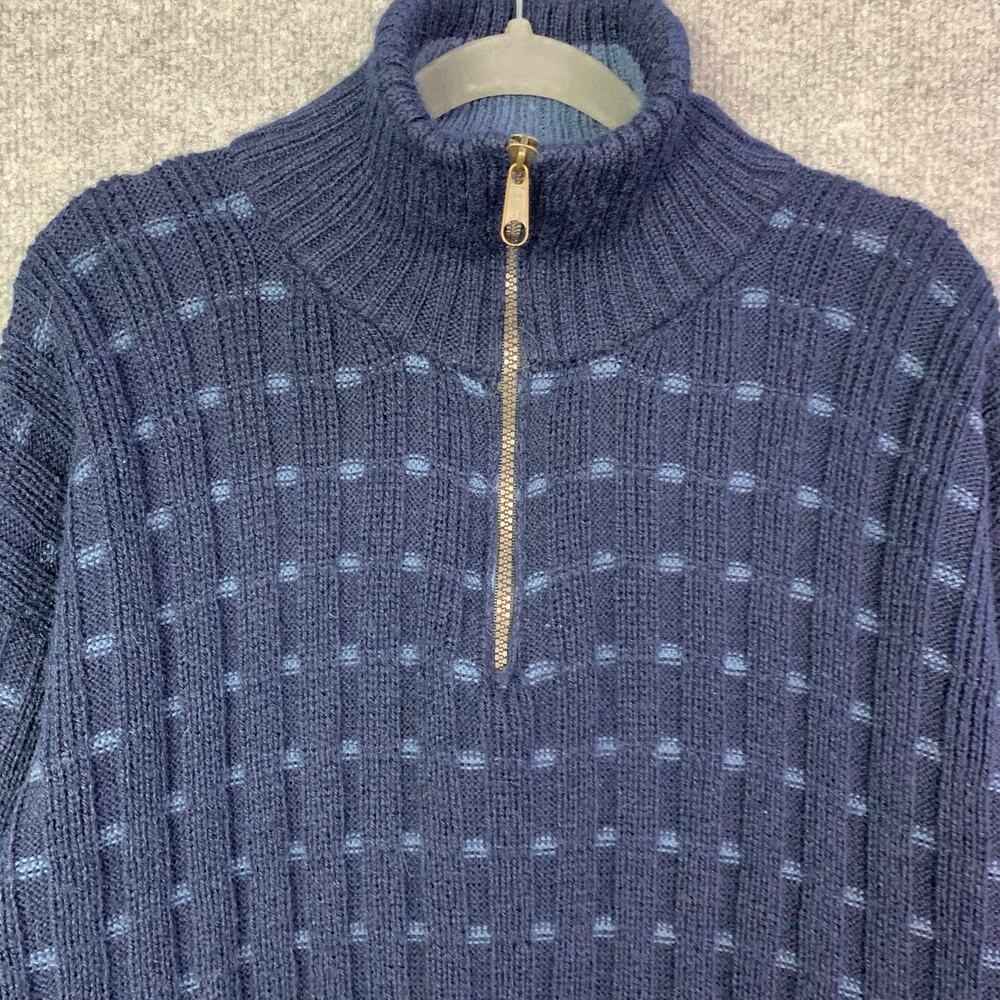 Vinatge Arte Inka‑Berfass Alpaca Quarter Zip Turtleneck Sweater Size M women - Picture 3 of 8